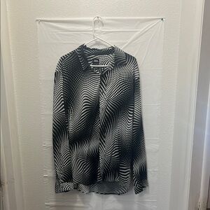 Zara Black and White Patterned Shirt